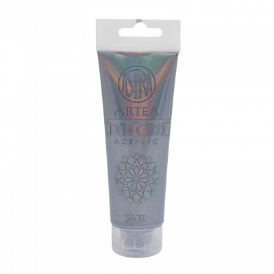 Farba akrylowa Deco Artea 75 ml tuba metaliczny srebrny