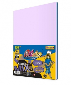 Papier ksero A4 80g 5 kolorów niebiesk 100 arkuszy