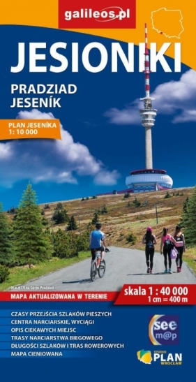 Jesioniki Pradziad. Mapa turystyczna w skali 1:40 000