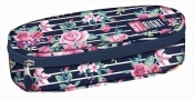 Piórnik saszetka usztywniona wewnętrzną klapką Light Roses