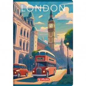 Zeszyt Retro City A5/60k kratka z marginesem, 1 szt