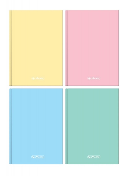 Herlitz, brulion A6, 96 kartek w kratkę - Pastel Color Blocking