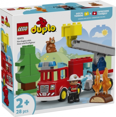 LEGO Duplo Wóz strażacki z wężem i strażakiem 10473