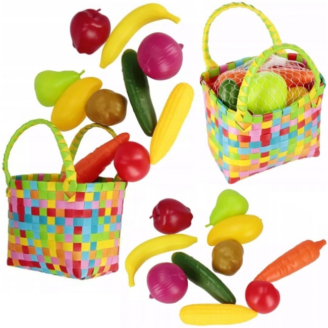 Warzywa i owoce w koszyku 11el