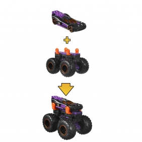 Hot Wheels Monster Trucks: Pojazd Monster Maker - Fioletowy (GWW13/GWW16)
