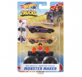 Hot Wheels Monster Trucks: Pojazd Monster Maker - Fioletowy (GWW13/GWW16)