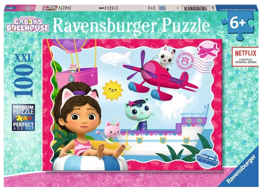 Ravensburger, Puzzle XXL 100: Koci Domek Gabi (12001053)
