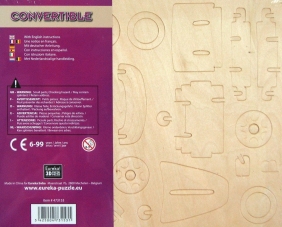 Łamigłówka drewniana Gepetto - Kabriolet (105679)