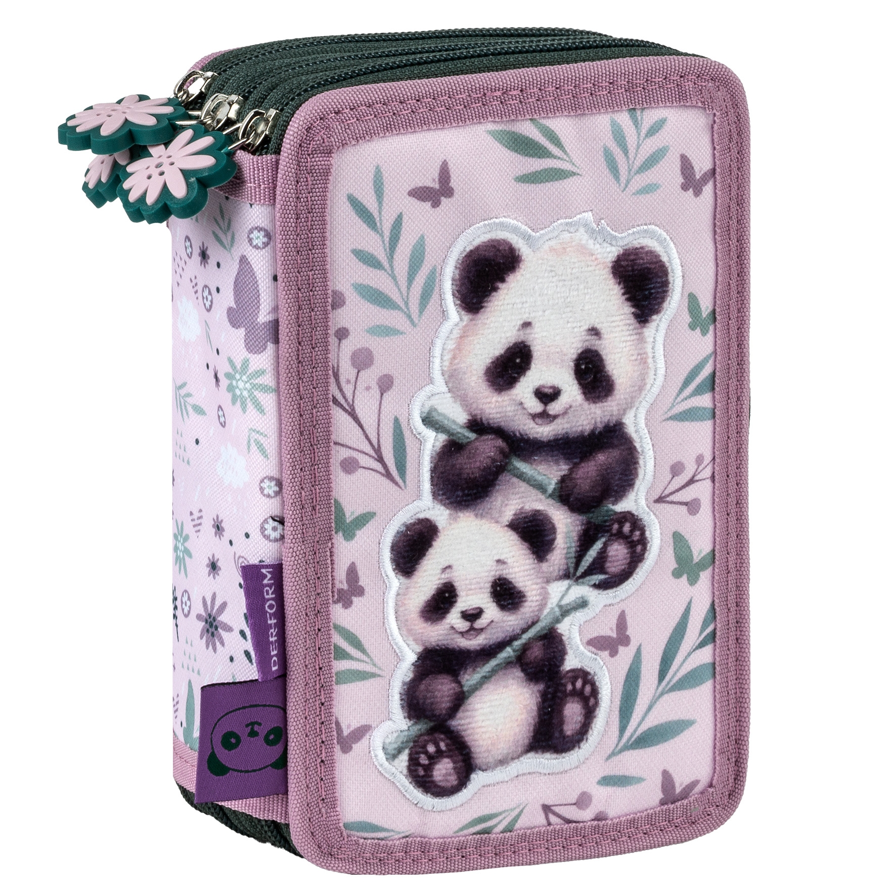 Piórnik z wyposażeniem trójkomorowy - Panda 11