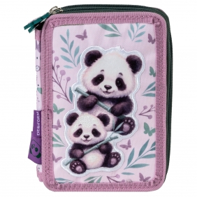 Piórnik z wyposażeniem trójkomorowy - Panda 11