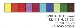 Bibuła marszczona Happy Color, 10 kolorów