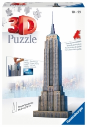 Ravensburger, Puzzle Budynki 3D: Empire State Building (12553)