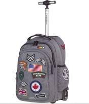 Coolpack - Junior - Plecak na kółkach - Badges Grey (89531CP)