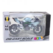 Motocykl metalowy ze światłem i dźwiękiem 1:12