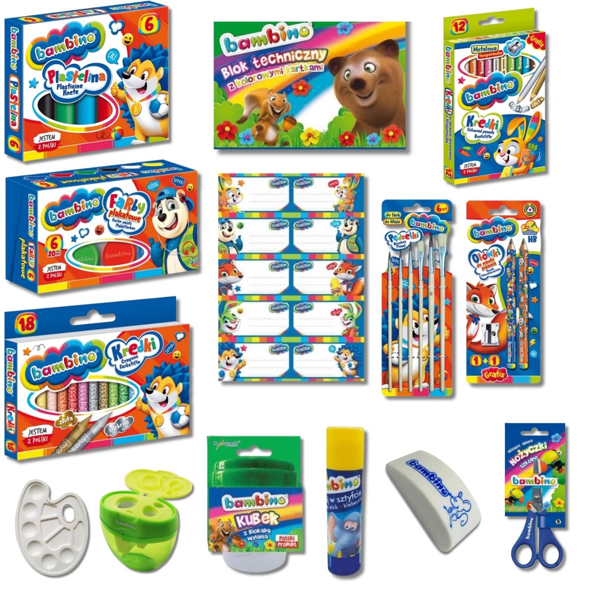 Wyprawka szkolna dla klas 1-3 marki Bambino
