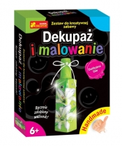 Dekupaż i malowanie Delikatne lilie