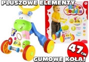 Wesoły Pchacz Hipopotam z Lusterkiem Gumowe Koła