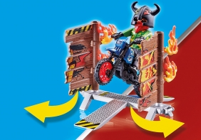 Playmobil Stuntshow: Pokaz kaskaderski, Motor z płonącą przeszkodą (70553)