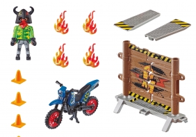 Playmobil Stuntshow: Pokaz kaskaderski, Motor z płonącą przeszkodą (70553)
