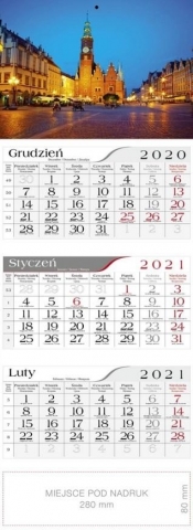Kalendarz 2021 Trójdzielny Wrocław CRUX