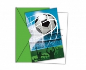 Zaproszenia Soccer Fans 6szt.