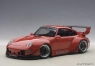 Porsche 993 RWB (red/gun grey wheels) (composite model/2-door openings) (78153)