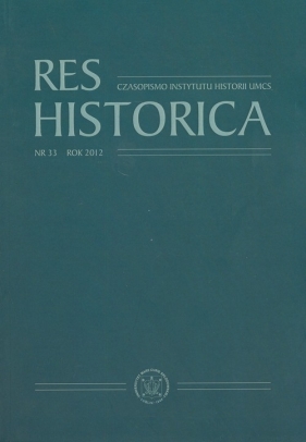 Res Historica Nr 33 Rok 2012