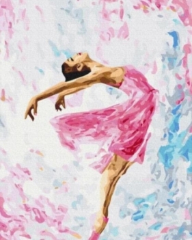 Malowanie po numerach - Tańcząca balerina 40x50cm