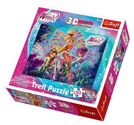 Puzzle 120 Syreny Winx - Puzzle 3D (35653)