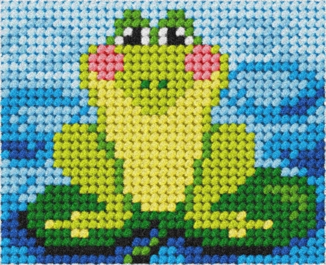 Haft. Moje pierwsze wyszywanie - Żabka