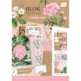 Blok kreatywny z naklejkami A4 - Botanique (406716)