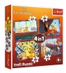 Puzzle 4w1 Król Lew odważny (34653) od 4 lat