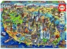 Puzzle 500: Mapa New York (18453) od 11 lat