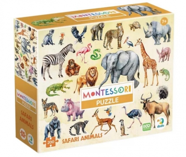 Puzzle 200 Montessori - Zwierzęta