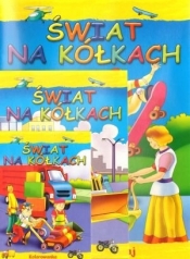 wiat na kółkach. Zestaw zadań do kolorowania z kredkami - Opracowanie zbiorowe