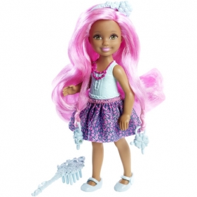 BARBIE Długowłose Chelsea niebieska (DKB54/DKB55)