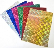 Karton holograficzny Pixel A4 6 arkuszy wycinanki
