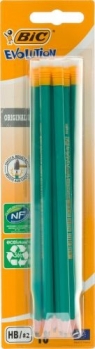  Ołówek BIC Evolution Original 655 HB z gumką 10 sztuk blister