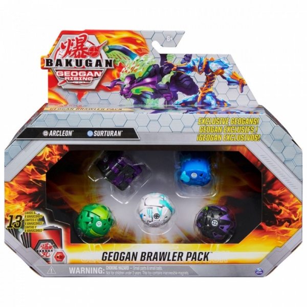 Zestaw figurek Bakugan Geogan Rising Seria 3 Pack 1 (6060272/20129973)