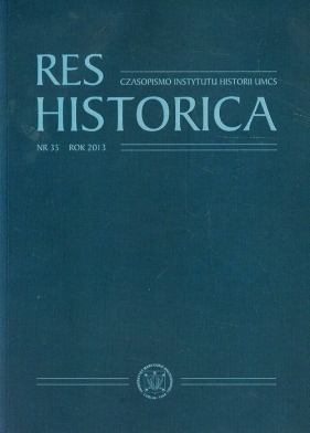 Res Historica Tom 35 - <br />
