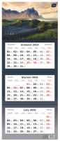 Kalendarz trójdzielny 2026 - Widoki