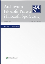 Archiwum Filozofii Prawa i Filozofii.. 1/2020 (22) - Praca zbiorowa