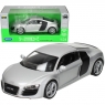 WELLY Audi R8, srebrne (WE22493)