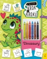  Rysowanie krok po kroku z kredkami. Dinozaury