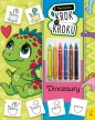 Rysowanie krok po kroku z kredkami. Dinozaury - Ewelina Protasewicz