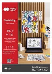 Blok szkicowy Młody Artysta, A4/50 ark, 90g