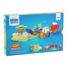 Klocki Waffle mini Farmer - Traktory i wypasiona łąka, 110 elementów (907535)
