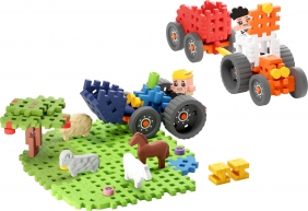 Klocki Waffle mini Farmer - Traktory i wypasiona łąka, 110 elementów (907535)