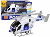 Helikopter Policja biały dźwięk światła śmigła
