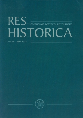 Res Historica nr 36 2013 - <br />
